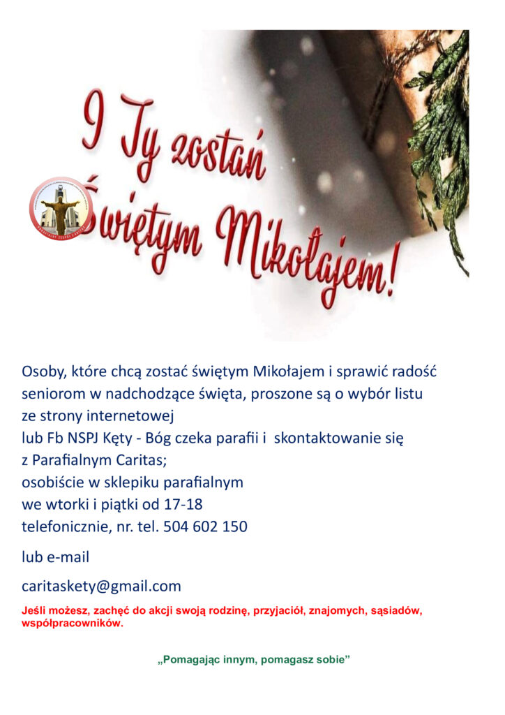 I ty zostań św. Mikołajem