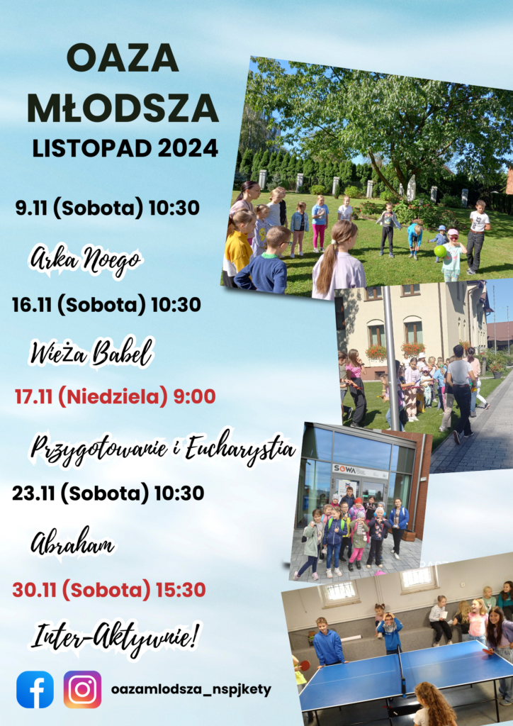 Oaza Młodsza – Listopad 2024