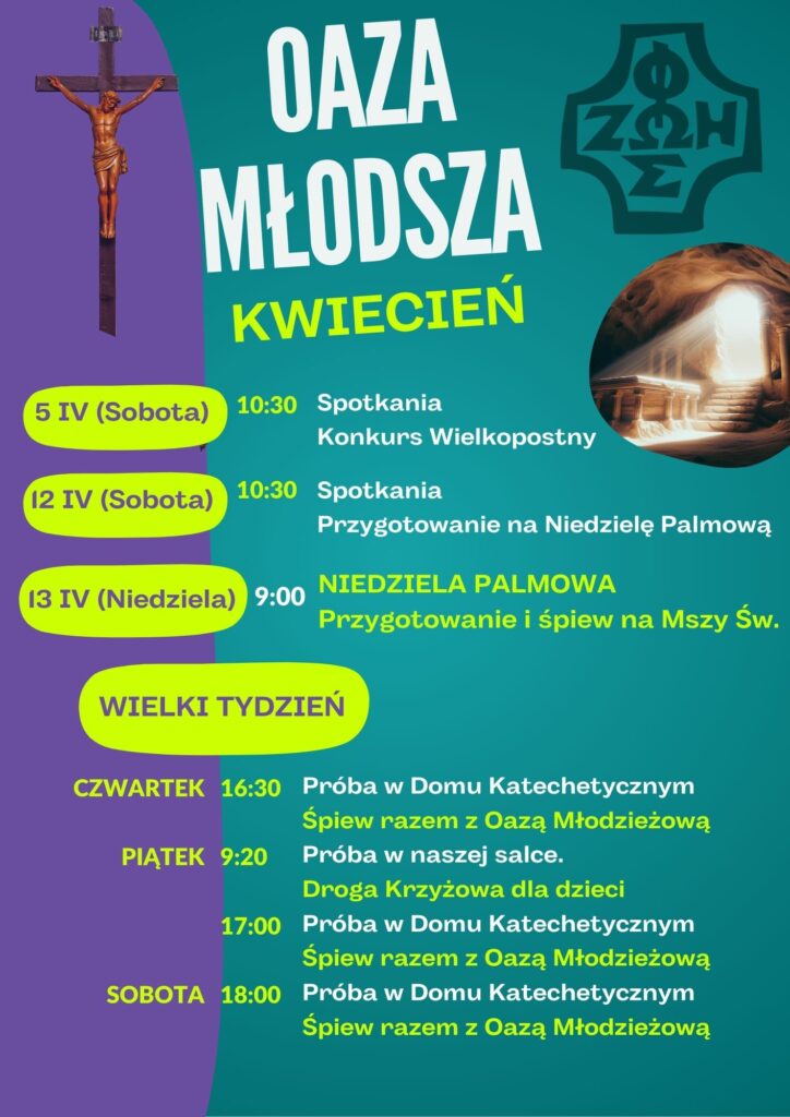 Oaza Młodsza – kwiecień 2025