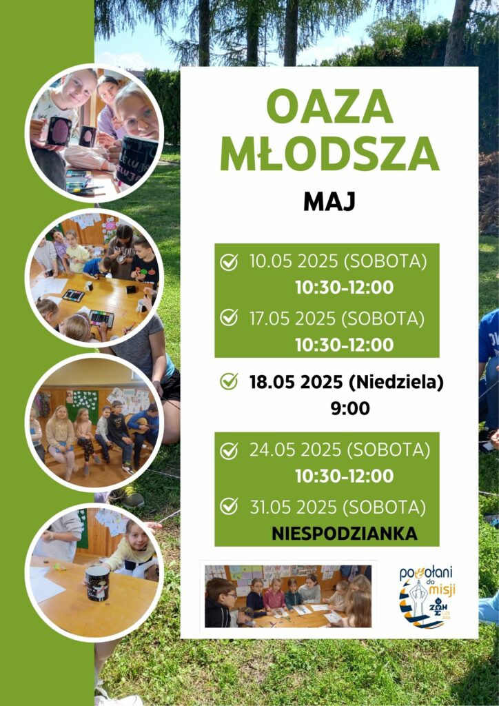 Oaza Młodsza – maj 2025
