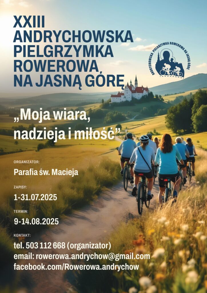 Plan zapisów na pielgrzymkę rowerową